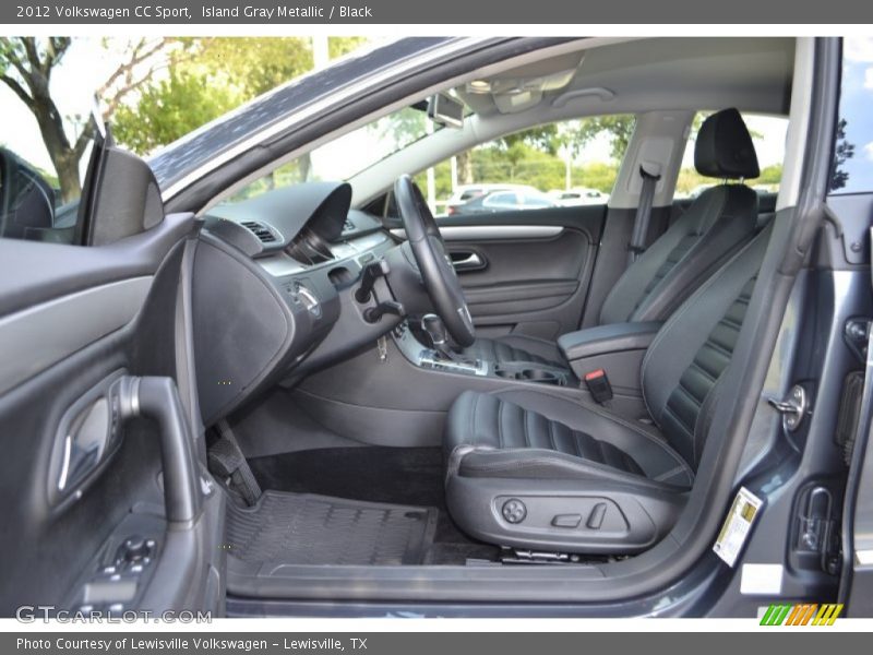 Island Gray Metallic / Black 2012 Volkswagen CC Sport