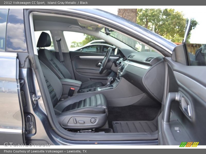 Island Gray Metallic / Black 2012 Volkswagen CC Sport