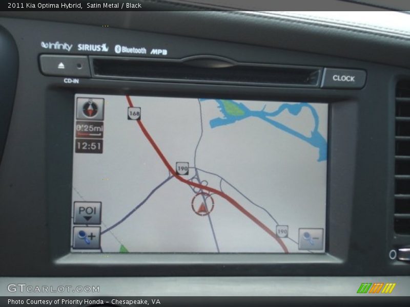 Navigation of 2011 Optima Hybrid