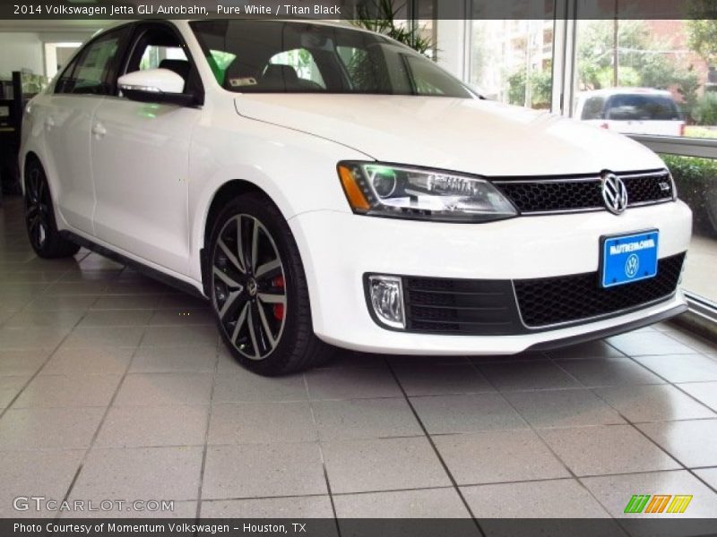 Pure White / Titan Black 2014 Volkswagen Jetta GLI Autobahn