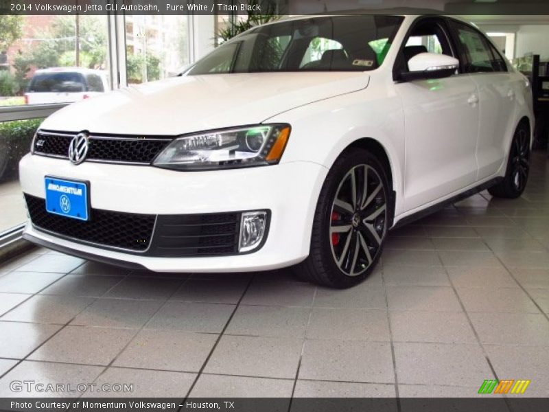 Pure White / Titan Black 2014 Volkswagen Jetta GLI Autobahn