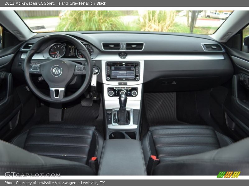 Island Gray Metallic / Black 2012 Volkswagen CC Sport