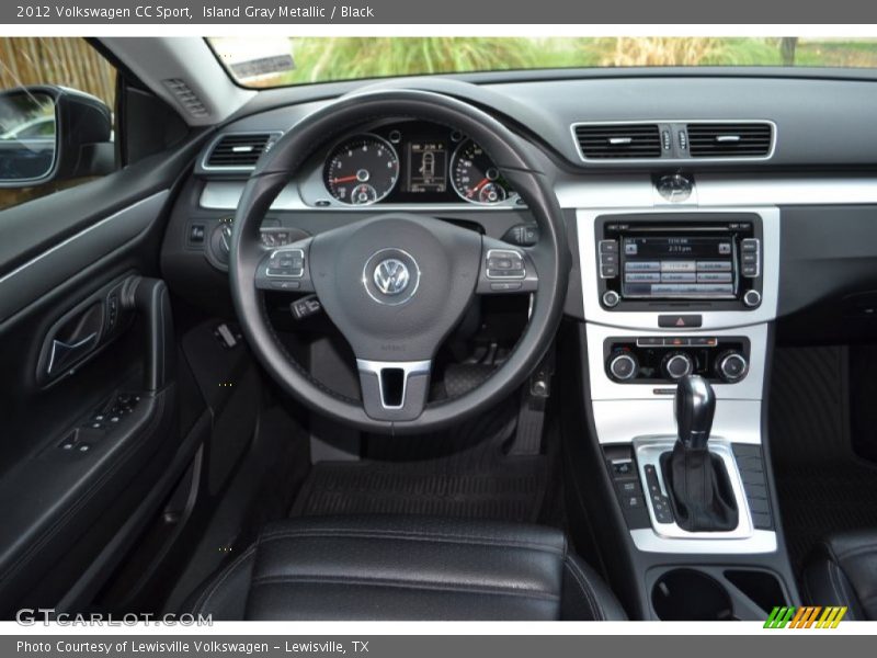 Island Gray Metallic / Black 2012 Volkswagen CC Sport