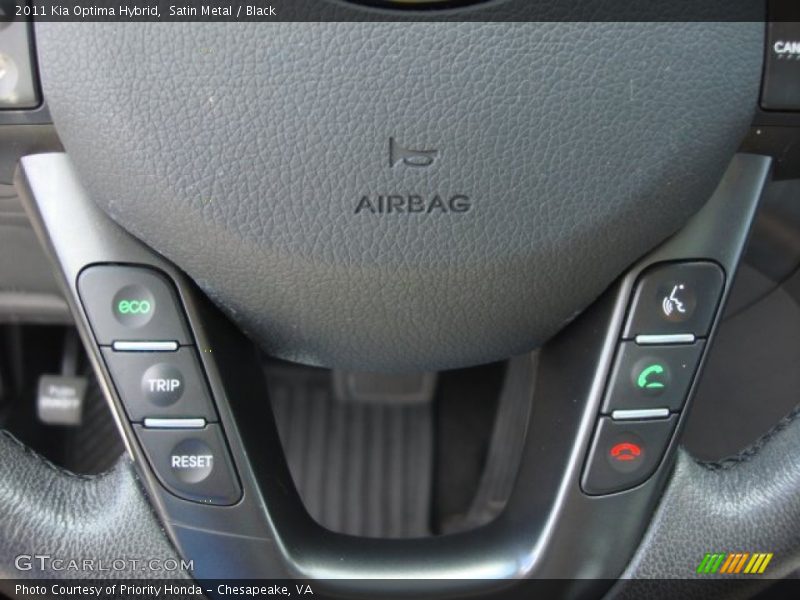 Satin Metal / Black 2011 Kia Optima Hybrid