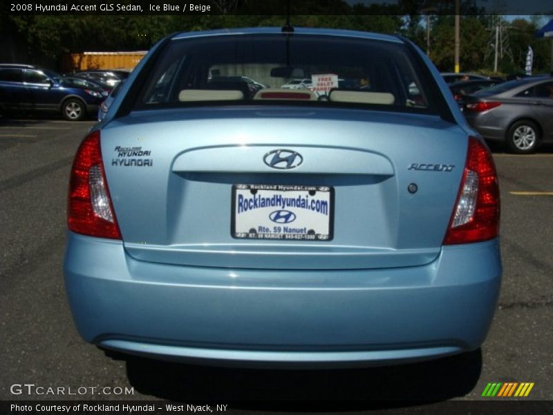 Ice Blue / Beige 2008 Hyundai Accent GLS Sedan