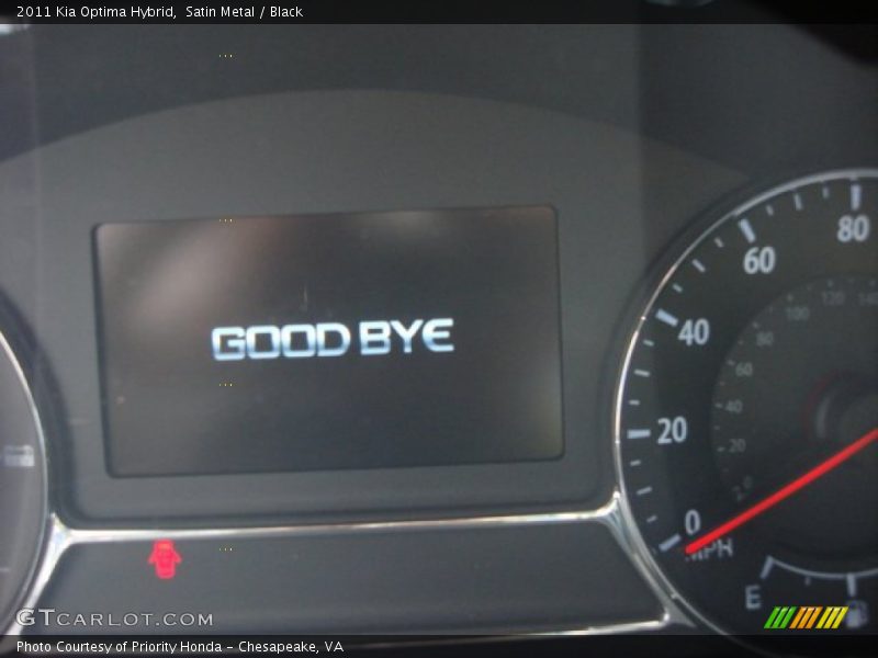 Satin Metal / Black 2011 Kia Optima Hybrid