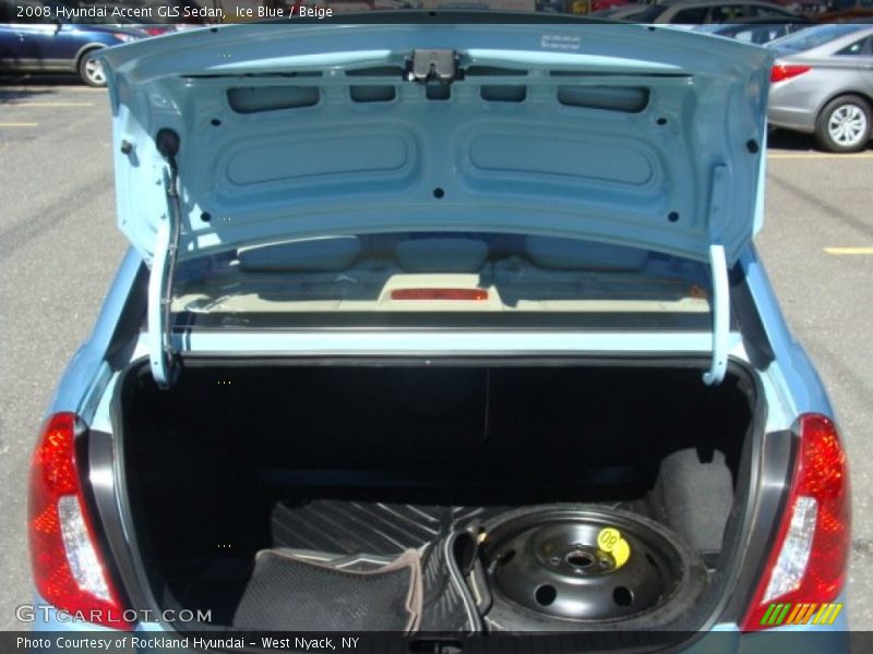 Ice Blue / Beige 2008 Hyundai Accent GLS Sedan