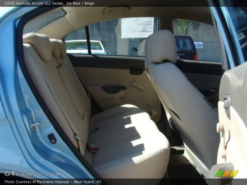 Ice Blue / Beige 2008 Hyundai Accent GLS Sedan