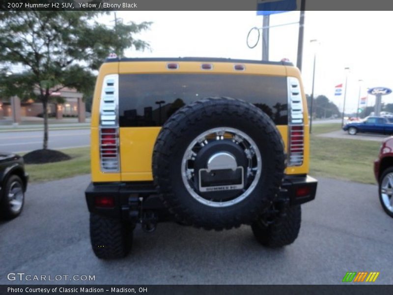 Yellow / Ebony Black 2007 Hummer H2 SUV