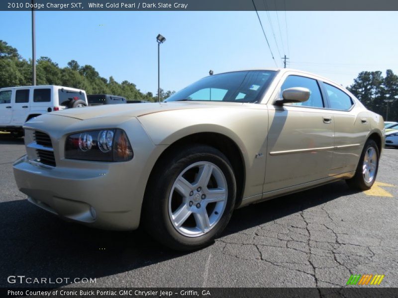 White Gold Pearl / Dark Slate Gray 2010 Dodge Charger SXT