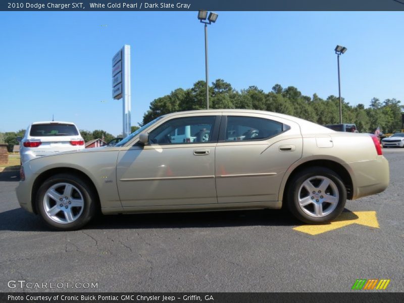 White Gold Pearl / Dark Slate Gray 2010 Dodge Charger SXT