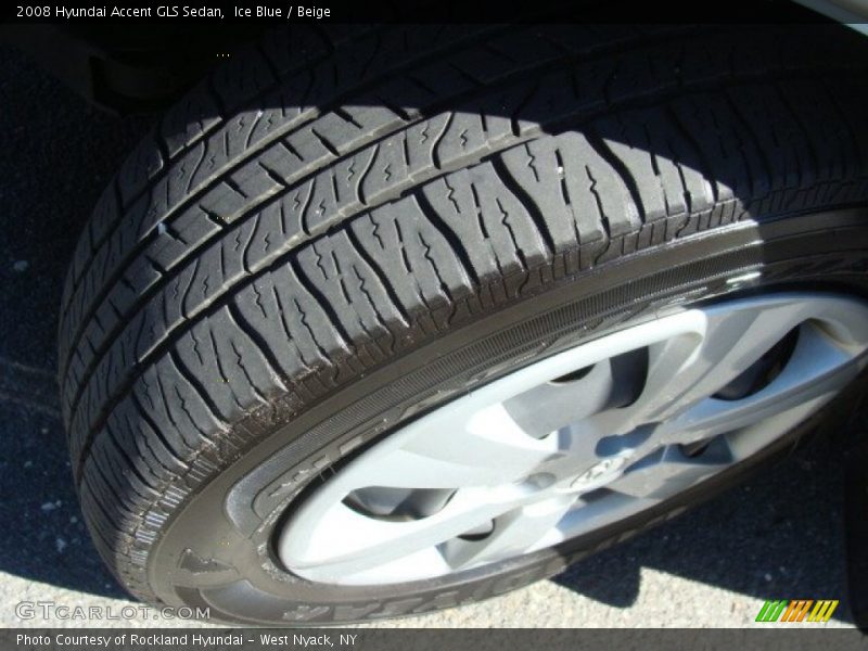 Ice Blue / Beige 2008 Hyundai Accent GLS Sedan