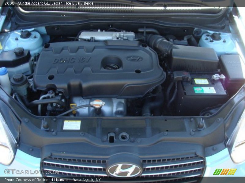 Ice Blue / Beige 2008 Hyundai Accent GLS Sedan
