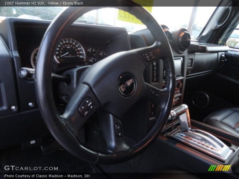 Yellow / Ebony Black 2007 Hummer H2 SUV