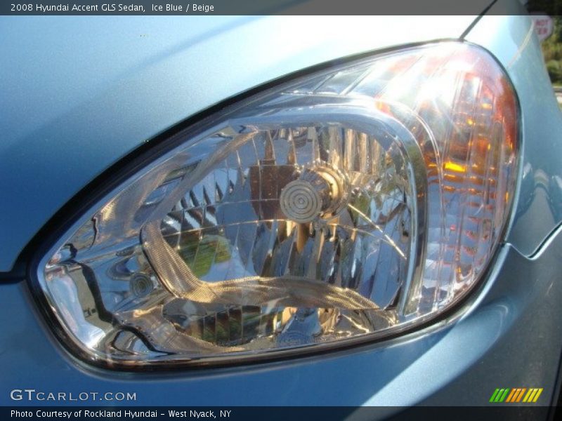 Ice Blue / Beige 2008 Hyundai Accent GLS Sedan