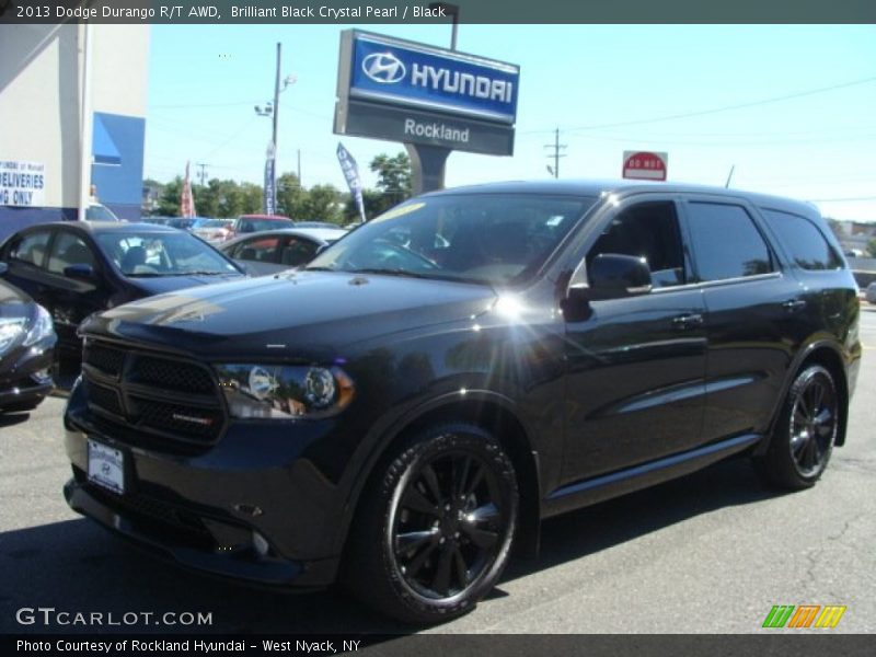 Brilliant Black Crystal Pearl / Black 2013 Dodge Durango R/T AWD