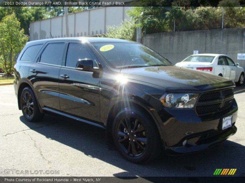 Brilliant Black Crystal Pearl / Black 2013 Dodge Durango R/T AWD