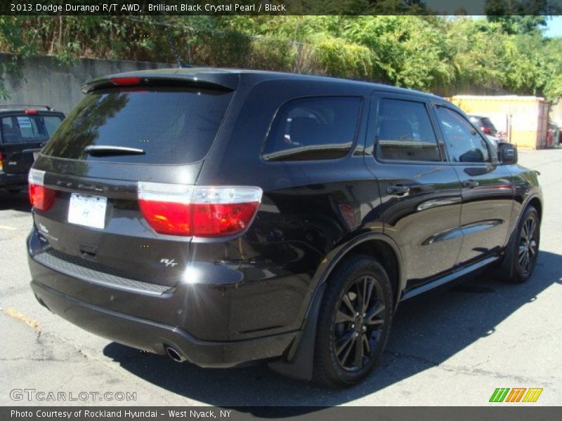 Brilliant Black Crystal Pearl / Black 2013 Dodge Durango R/T AWD