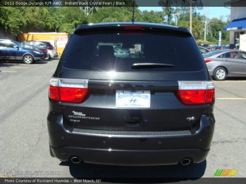 Brilliant Black Crystal Pearl / Black 2013 Dodge Durango R/T AWD
