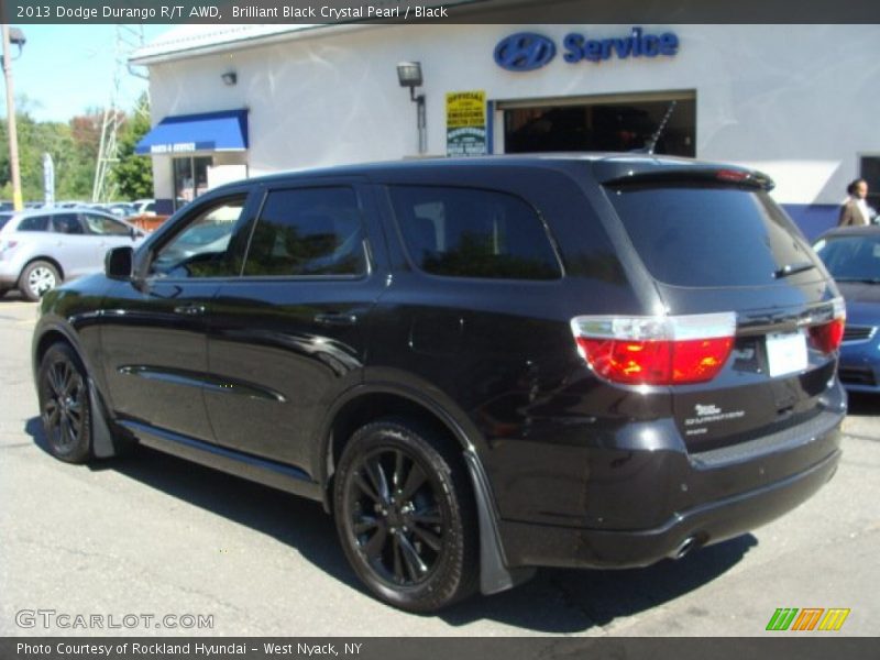 Brilliant Black Crystal Pearl / Black 2013 Dodge Durango R/T AWD