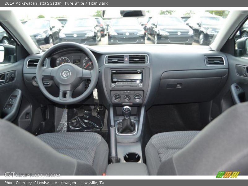 Pure White / Titan Black 2014 Volkswagen Jetta S Sedan
