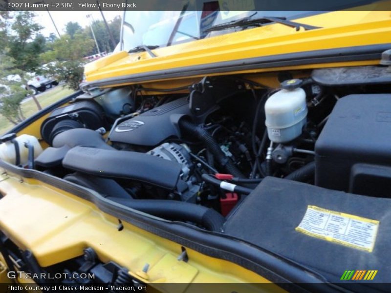 Yellow / Ebony Black 2007 Hummer H2 SUV