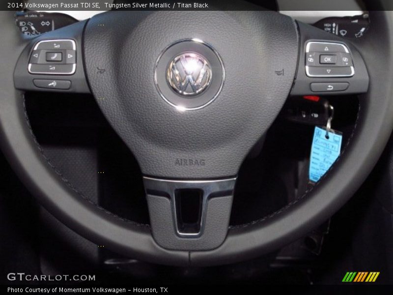 Tungsten Silver Metallic / Titan Black 2014 Volkswagen Passat TDI SE