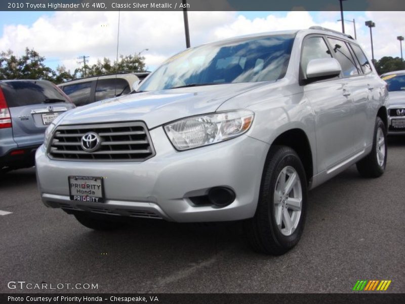 Classic Silver Metallic / Ash 2010 Toyota Highlander V6 4WD