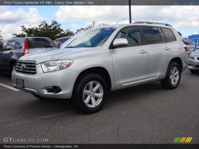 Classic Silver Metallic / Ash 2010 Toyota Highlander V6 4WD