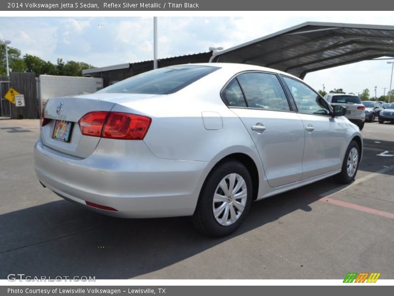 Reflex Silver Metallic / Titan Black 2014 Volkswagen Jetta S Sedan
