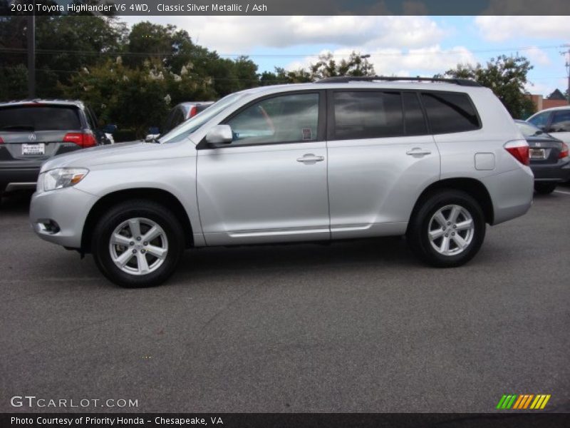 Classic Silver Metallic / Ash 2010 Toyota Highlander V6 4WD