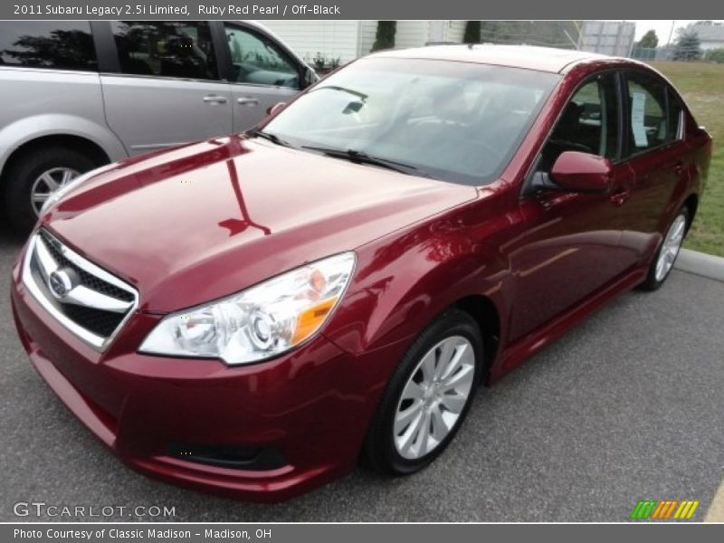 Ruby Red Pearl / Off-Black 2011 Subaru Legacy 2.5i Limited