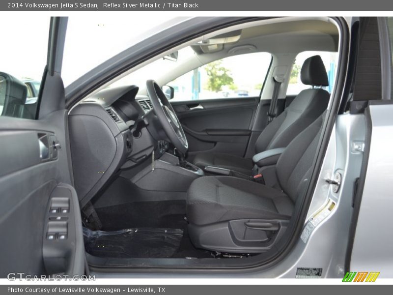 Reflex Silver Metallic / Titan Black 2014 Volkswagen Jetta S Sedan