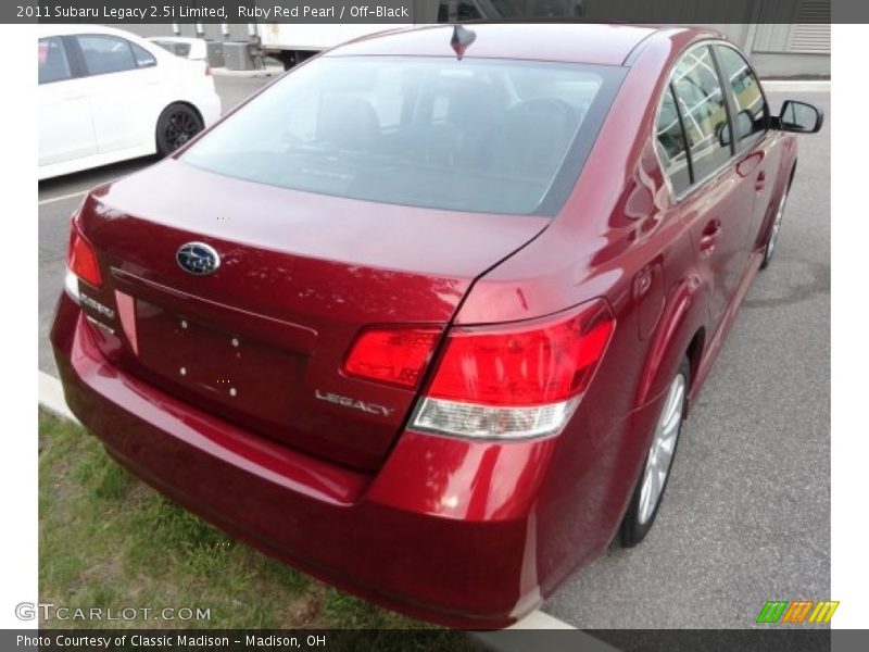 Ruby Red Pearl / Off-Black 2011 Subaru Legacy 2.5i Limited