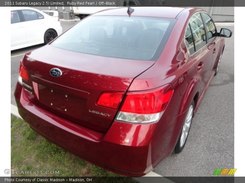 Ruby Red Pearl / Off-Black 2011 Subaru Legacy 2.5i Limited