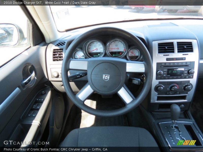 White Gold Pearl / Dark Slate Gray 2010 Dodge Charger SXT
