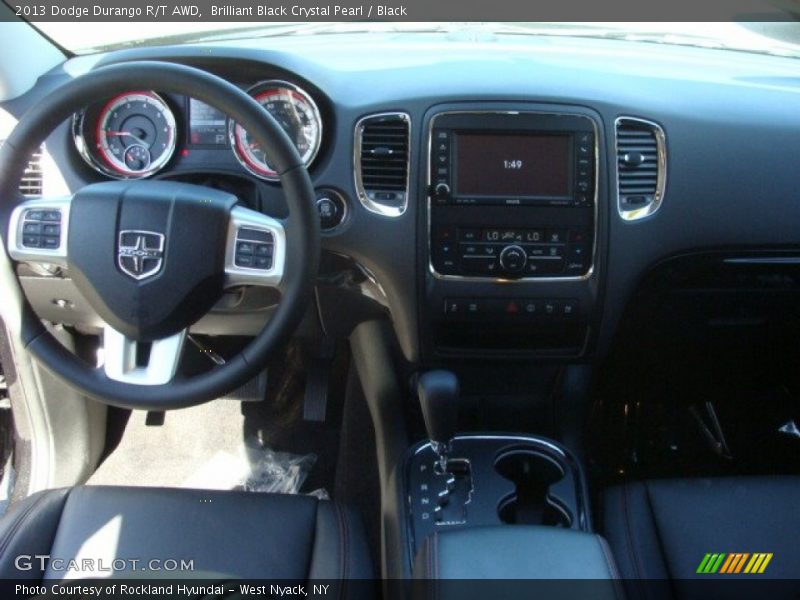 Brilliant Black Crystal Pearl / Black 2013 Dodge Durango R/T AWD