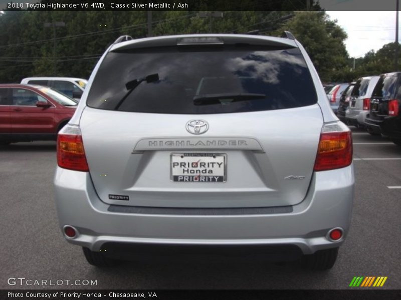 Classic Silver Metallic / Ash 2010 Toyota Highlander V6 4WD