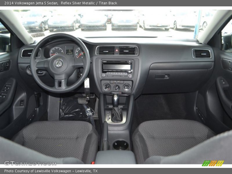 Reflex Silver Metallic / Titan Black 2014 Volkswagen Jetta S Sedan