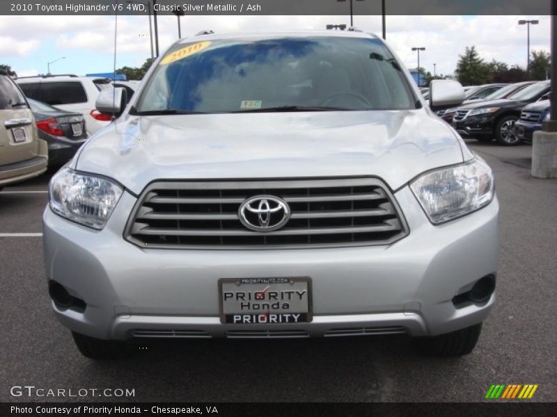 Classic Silver Metallic / Ash 2010 Toyota Highlander V6 4WD