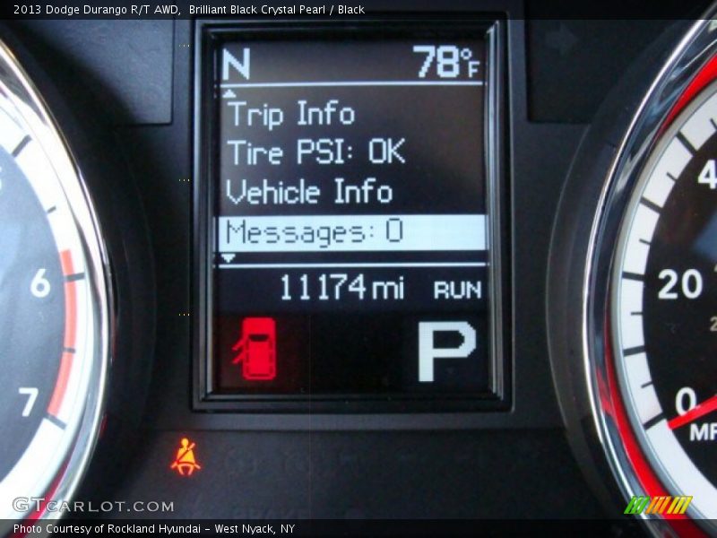 Brilliant Black Crystal Pearl / Black 2013 Dodge Durango R/T AWD