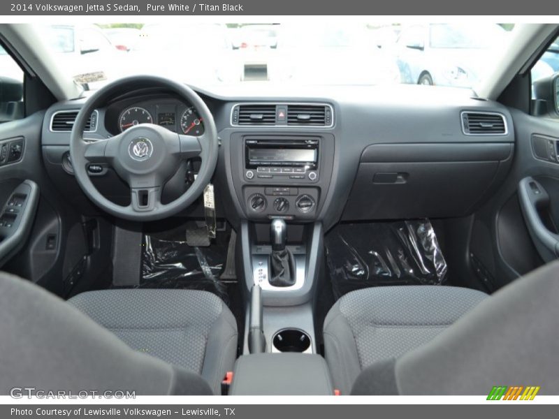 Pure White / Titan Black 2014 Volkswagen Jetta S Sedan