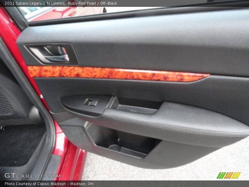 Ruby Red Pearl / Off-Black 2011 Subaru Legacy 2.5i Limited