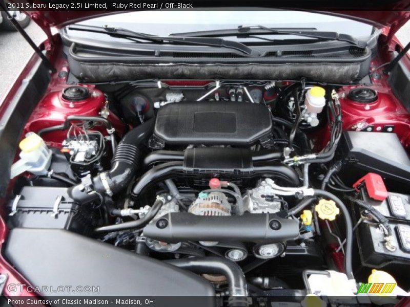 Ruby Red Pearl / Off-Black 2011 Subaru Legacy 2.5i Limited