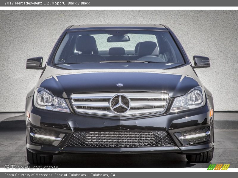 Black / Black 2012 Mercedes-Benz C 250 Sport