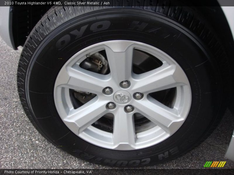 Classic Silver Metallic / Ash 2010 Toyota Highlander V6 4WD