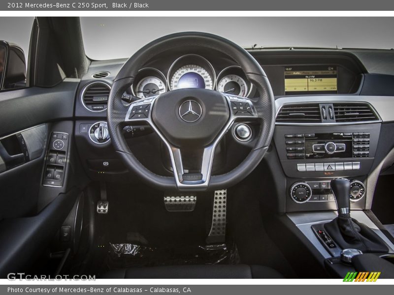 Black / Black 2012 Mercedes-Benz C 250 Sport