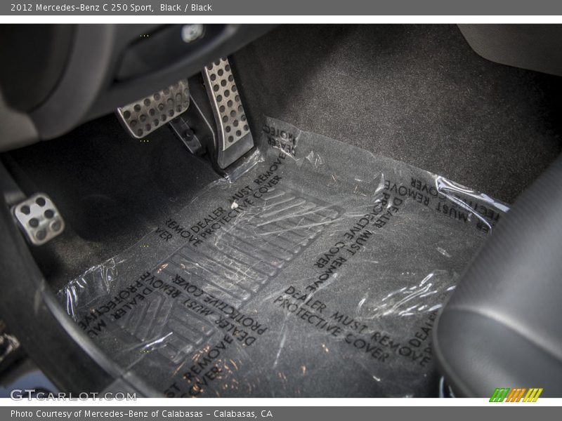 Black / Black 2012 Mercedes-Benz C 250 Sport