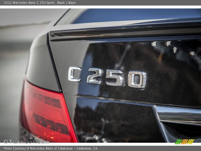 Black / Black 2012 Mercedes-Benz C 250 Sport