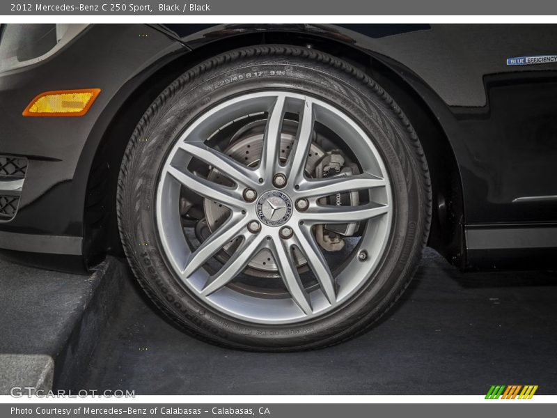 Black / Black 2012 Mercedes-Benz C 250 Sport